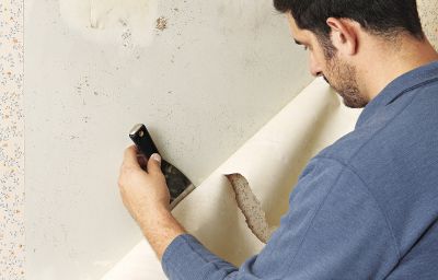 Các bóc giấy dán tường cũ
