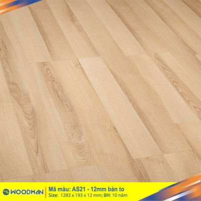  Sàn gỗ WOODMAN AS21 – 12mm bản to