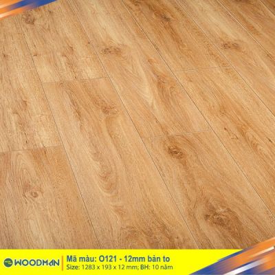 Sàn gỗ WOODMAN O121 – 12mm bản to