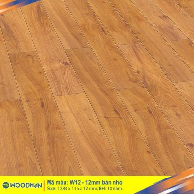 Sàn gỗ WOODMAN W12 – 12mm bản nhỏ