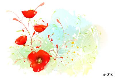 Tranh dán tường flower